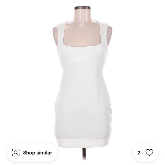 Zara Cream Sleeveless Mini Dress - Picture 4 of 4